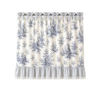 Rideaux de Cuisinière Cache-meuble de four champêtre à fleurs à liens | Rideau porte lave-vaisselle pour Propriétaires Décorateurs Habitants Locataires Maison Appartement Cuisine Buanderie