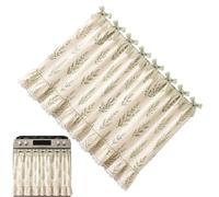 Rideaux de cuisinière | Élégante Housse Rustique et Décorative Faite à la Main - Rideaux Jupe de Four pour Porte,pour décoration intérieure cuisine, cottage, ferme, foyer, lave-vaisselle, micro-ondes