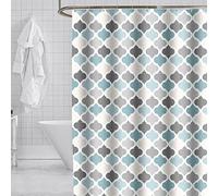 Rideaux de Douche À Motif de Lanterne de Simplicité,Rideau de Bain Polyester Imperméable Multicolore,Décor Salle de Bain avec Crochet,180X180Cm