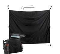 Rideaux De Douche pour Porte Arrière,Rideau Pare-Soleil - Protection Pare-Soleil Ajustable Anti-Lumière À Crochets Magnétiques pour Douche de Camping-Car Voyageurs