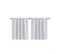 Rideaux de fenêtre occultants pour petites ouvertures, y compris les espaces d'appoint de cuisine, de salon et les zones utilitaires (blanc)