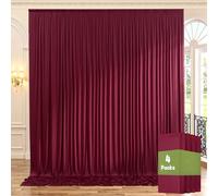 Rideaux de Fond Bordeaux infroissables de 6,1 x 3 m pour fêtes, arrière-Plan de Mariage, fête prénatale, fête d'anniversaire