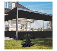 Rideaux de gazebo imperméables d'extérieur - Panneaux latéraux en PVC résistant aux déchirures avec porte enroulable, 2 modèles élégants pour préserver l'intimité et protéger votre jardin, t