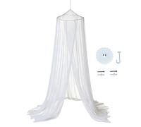 Rideaux de lit à baldaquin | Auvent de lit simple à king size en polyester doux et élégant en maille de protection | Moustiquaire en forme de dôme suspendue au plafond, décoration de chambre
