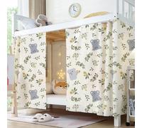 Rideaux de Lit Superposé Anti-poussière Dortoir Tentures pour Cadre de lit | Rideaux de Couchette Occultant pour Lit Cabane Anti-moustique Moustiquaire en Polyester Mezzanine Crous