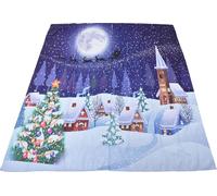 Rideaux de Noël Design classique imprimé Xmas Traditionnel Saison d'hiver Thème Rideaux de fenêtre pour Chambre à coucher Salon170x200cm Noël 12