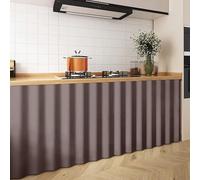 Rideaux de Placard, Rideau de Cabinet Auto-adhésif sans perceuse, Plusieurs Tailles Multicolores(Beige,W 51.2" x L 39.4" (1 Panels))