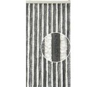 Incasa - Rideau chenille pour porte camping-car INCASA Coloris - Blanc/Gris, Dimension (cm) - 205 x 56