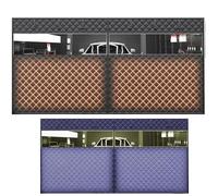 Rideaux De Porte De Garage Pour L'Hiver | Kit D'Isolation Magnétique Thermique | Couverture Imperméable, Coupe-Vent & Phonique Avec Fenêtre Transparente(Noir,W244xH210cm)