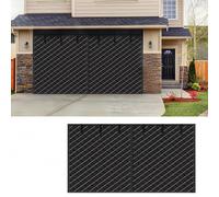 Rideaux de Porte de Garage pour L'hiver, Rideau de Porte Magnétique À Isolation Thermique, Couverture Kit D'Isolation D'Écran Inverno, Coupe-Vent Imperméable Phonique(Blacks,244x215cm)