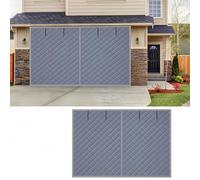 Rideaux de Porte de Garage pour L'hiver, Rideau de Porte Magnétique À Isolation Thermique, Couverture Kit D'Isolation D'Écran Inverno, Coupe-Vent Imperméable Phonique(Grays,270x240cm)