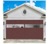 Rideaux de Porte de Garage pour L'hiver, Rideau Porte de Garage Isolant Thermique Magnétique, Kit D'Isolation D'Écran, Couverture Coupe-Vent Et Chaud pour Terrasse Couloirs(brun,W480xH340cm)