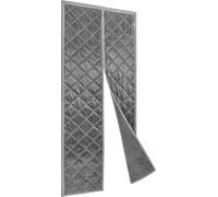 Rideaux de porte Gris Isolation thermique Rideaux de porte magnétiques Protection contre le froid Hivernal