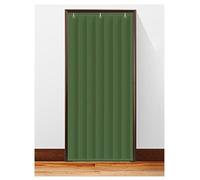 Rideaux de porte isolants thermiques, coupe-vent et isolants for l'hiver, en polyester et coton, for chambre, cuisine et balcon(Green,100cmx240cm/39.4x94.5in)