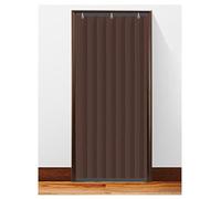 Rideaux de porte isolants thermiques, coupe-vent et isolants for l'hiver, en polyester et coton, for chambre, cuisine et balcon(Brown,90cmx250cm/35.4x98.4in)