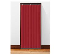 Rideaux de porte isolants thermiques, coupe-vent et isolants for l'hiver, en polyester et coton, for chambre, cuisine et balcon(Red,90cmx230cm/35.4x90.6in)