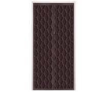 Rideaux De Porte Isolants Thermiques MagnéTiques D Magnetic Curtain, Air Conditioning Partition, Insulation, Windproof, Cold, Easy To Clean Winter Door(Brown,80x210cm)