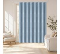 Rideaux de Porte occultants magnétiques en accordéon personnalisés pour cloisons de séparation, Chambres, salles de Bains, Salons-Sky Blue- W220xH240cm