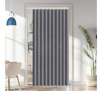 Rideaux de Porte occultants magnétiques en accordéon personnalisés pour cloisons de séparation, Chambres, salles de Bains, Salons-Gray- W150xH200cm