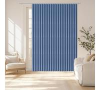 Rideaux de porte plissés personnalisés, séparateurs de pièce bleu foncé pour salles de bains, études et chambres à coucher, 240 x 240 cm (l x H), solutions d'intimité élégantes et décoration