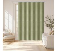 Rideaux de porte plissés Séparateurs de pièce verts personnalisés pour chambres, salles de bains et études, 240 x 240 cm, élégants, polyvalents et faciles à installer