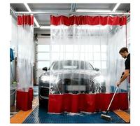 Rideaux de séparation de garage, panneaux en vinyle robustes avec œillets métalliques, cloison étanche pour lavage de voiture pour zones de travail et dépôts de voitures portables