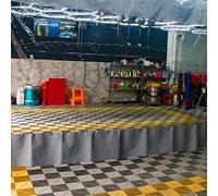 Rideaux de séparation de garage, rideau d'extérieur en vinyle, rideaux imperméables pour terrasse et station de lavage, rideau transparent résistant à l'usure et aux déchirures.(Gray,5.25x5.91ft)