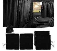 Rideaux de séparation de Voiture - Rideau de séparation de siège de Voiture - Pare-Soleil Universel pour fenêtre latérale - Rideaux d'intimité pour l'intimité de la Voiture et du Camping (2 pièces +