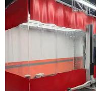 Rideaux de séparation imperméables pour garage, panneau de bâche transparente industriel, pour station de lavage de voiture, baie de travail, terrasse, pavillon de jardin et balcon (2,4 x 1,8 m)