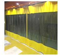 Rideaux de séparation industriels Robustes, cloison imperméable en bâche pour Garage, Atelier, Station de Lavage Auto, entrepôt et Salle Blanche (Jaune) (2,6 × 2,2 mètres / 8,5 × 7,2 Pieds)