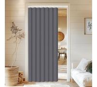 Rideaux de séparation plissés sur Mesure avec Crochets, Parfaits pour Les Chambres et Les Salons.-Gray- W240xH240cm