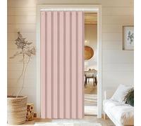 Rideaux de séparation plissés sur Mesure avec Crochets, Parfaits pour Les Chambres et Les Salons.-Pink- W240xH240cm