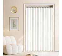 Rideaux de séparation plissés sur Mesure avec Crochets, Parfaits pour Les Chambres et Les Salons.-White- W240xH240cm