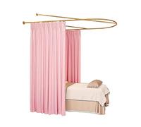 Rideaux de séparation pour salon de beauté avec tiges en fer forgé en forme de U et cadres de support de rideaux pour centres de santé et de bien-être