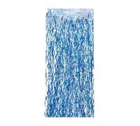 Rideaux de toile fond fête | Rainbow Sparkle Feuille Irisée Glitter Tinsel Frange Colorée Doré(Light Blue,1X1M)
