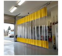 Rideaux d'extérieur en vinyle transparent pour terrasse, panneaux de séparation industriels, séparations, entrepôts, séparations rapides de l'espace (1,8 x 2,8 m)