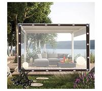 Rideaux d'extérieur imperméables pour pergola, abri d'auto et balcon - Panneaux latéraux transparents - Protection UV - 5 x 4 m