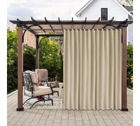 Rideaux d'extérieur imperméables pour terrasse, rideau d'intimité, rideau occultant pour porte de terrasse, rideaux pare-soleil avec protection solaire et isolation thermique, largeur x hauteur