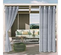 Rideaux d'extérieur imperméables, rideaux occultants à isolation thermique pour chambre à coucher, salon, porche, pergola, cabane