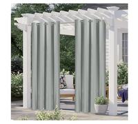 Rideaux D'extérieur Largeur193*Hauteur120cm Rideau pour Pergola Imperméable Rideau Exterieur pour Terrasse Rideau Pare Soleil pour Balcon Terrasse Porche Pergola Belvédère