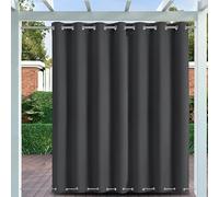 Rideaux d'extérieur lestés, imperméables et occultants contre le soleil avec œillets, coupe-vent pour terrasse, pergola, cabane
