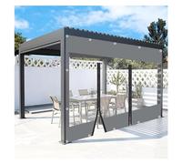 Rideaux d'hiver imperméables personnalisables pour une utilisation en extérieur - Résistant aux intempéries - Décoration de jardin, balcon, terrasse, garage, terrasse - Améliorez votre espace