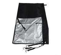 Rideaux d'intimité pour voitures et camionnettes avec style porte de grange et crochets, aide à maintenir la température intérieure fraîche et protège les passagers de la vue