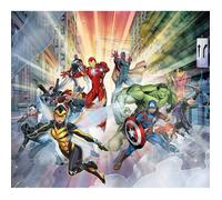 Rideaux disney marvel avengers en vol - 11 personnages - 2 pièces - l180 cm x h 160cm