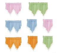 Rideaux élégants en polyester pour améliorer votre espace de vie avec blocage du bruit et régulation de la température (vert)