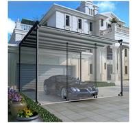 Rideaux en bâche transparente, panneaux latéraux en PVC imperméable avec fermeture éclair pour pergola extérieure et terrasse