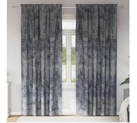 Rideaux en velours - 2 pcs - Gris argenté - 225x140 cm - Œillets contemporains