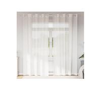 Rideaux en voile avec oillets 2 pcs blanc, rideau en filet, rideau transparent, voile de fenêtre, traitement de 4102152
