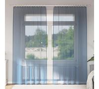 Rideaux en voile avec passants 2 pcs vert pomme rideau en filet vidaXL
