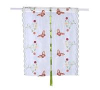 Rideaux en voile, rideaux transparents à motifs d'animaux Petits rideaux Rideaux de salle de bains Rideau de fenêtre à motifs floraux pour salle de bains, 1 panneau